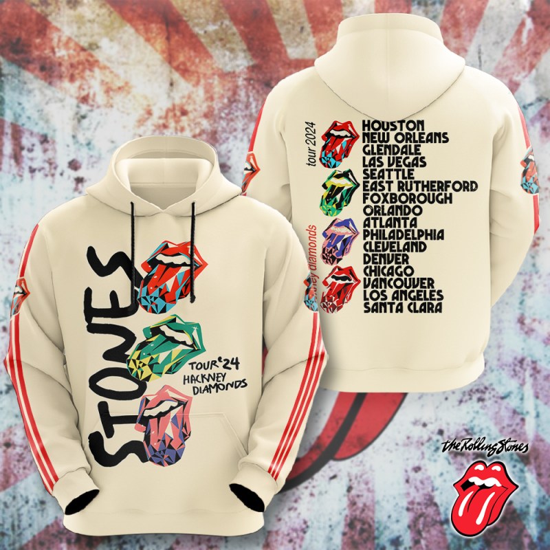 The Rolling Stones Hoodie HOATT4919 Yuna The Rolling Stones Combo 3D Apparels IFDDCLEC0072 Idea Fanatic