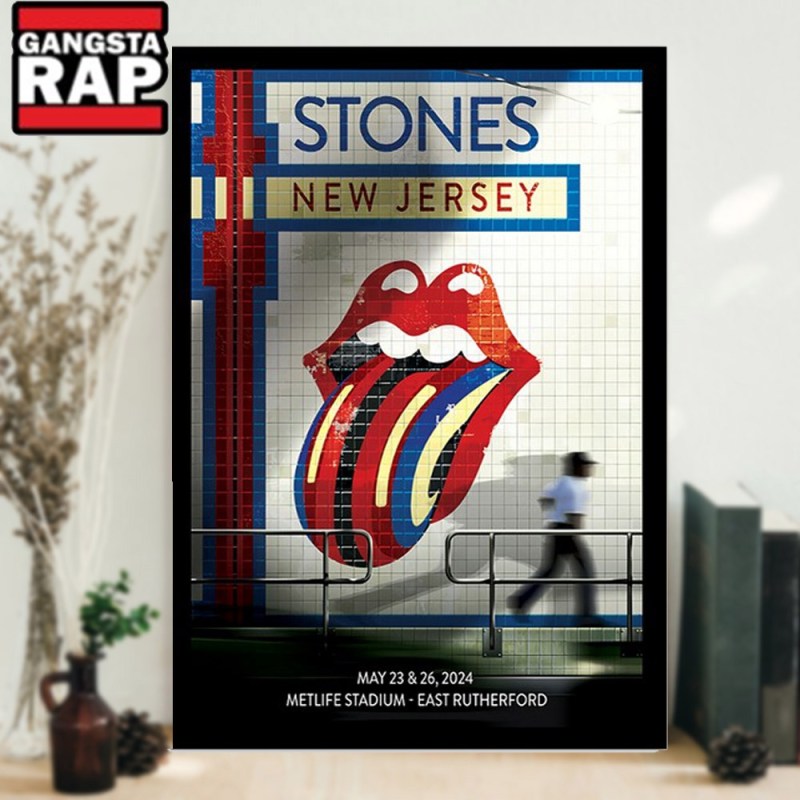 The Rolling Stones In East Rutherford NJ 2024 Tour Poster Canvas Art The Rolling Stones In East Rutherford NJ 2024 Tour Poster Canvas Art IDFCWA0059 Idea Fanatic