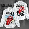 The Rolling Stones Linen Shirt HUANNM5072 Linh The Rolling Stones 3D Linen Women Shirt IFDDLWS0005 Idea Fanatic