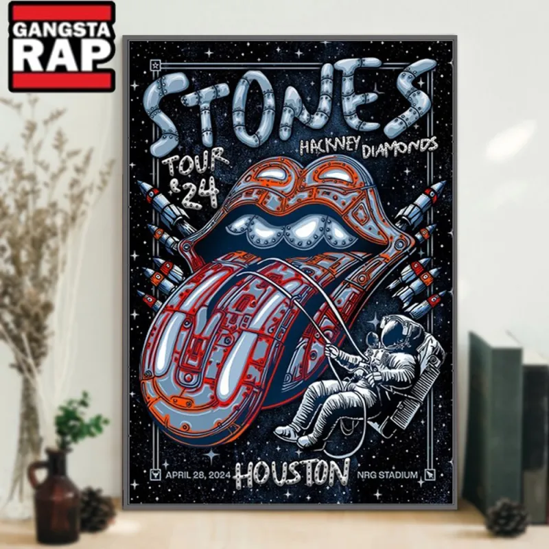 The Rolling Stones NRG Stadium 2024 Live In Houston Poster Canvas Art The Rolling Stones NRG Stadium 2024 Live In Houston Poster Canvas Art IDFCWA0058 Idea Fanatic