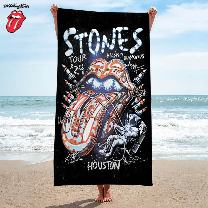 The Rolling Stones Rectangle Beach Towel – HOATT4918 Yuna The Rolling Stones Rectangle Beach Towel IFDDBT0004 Idea Fanatic