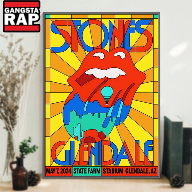 The Rolling Stones Show At The State Farm Stadium 2024 Poster Canvas Art The Rolling Stones Show At The State Farm Stadium 2024 Poster Canvas Art IDFCWA0055 Idea Fanatic