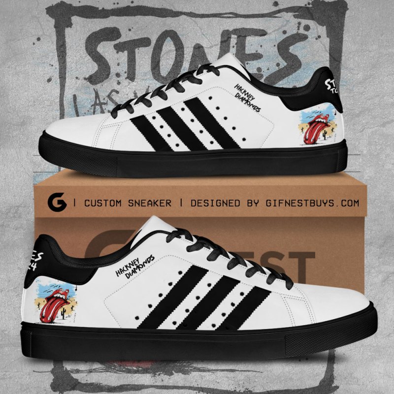 The Rolling Stones Stan Smith Shoes TANTN6474 mk2 The Rolling Stones Custom Stan Smith Shoes IFDDSS0007 Idea Fanatic