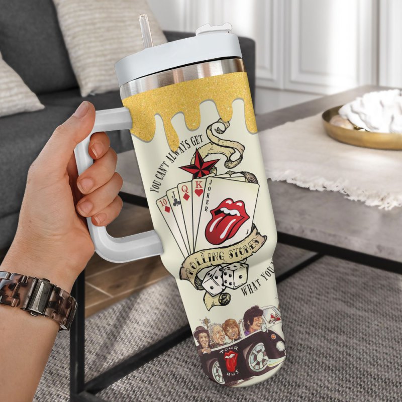 The Rolling Stones Stanley Tumbler ANHNV4351 PANH3 The Rolling Stones Personalized 40oz Stanley Tumbler IFDD40OZ0155 Idea Fanatic