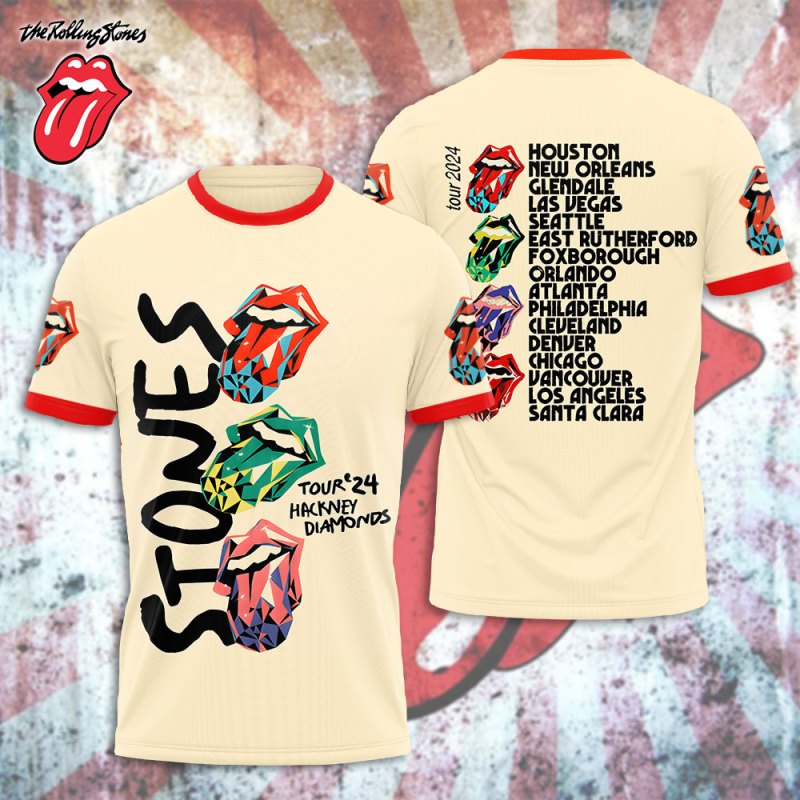 The Rolling Stones T shirt HOATT4919 Yuna The Rolling Stones Combo 3D Apparels IFDDCLEC0072 Idea Fanatic