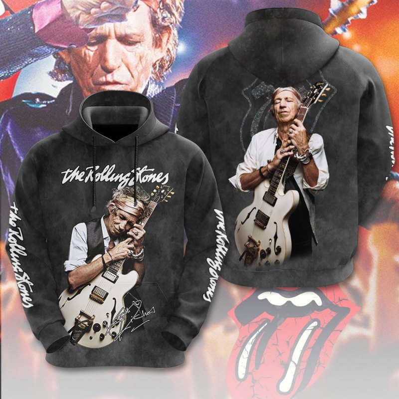 The Rolling Stones x Keith Richards 3D Apparel MAITM7209 HOODIE The Rolling Stones x Keith Richards Combo 3D Apparels IFDDCLEC0090 Idea Fanatic