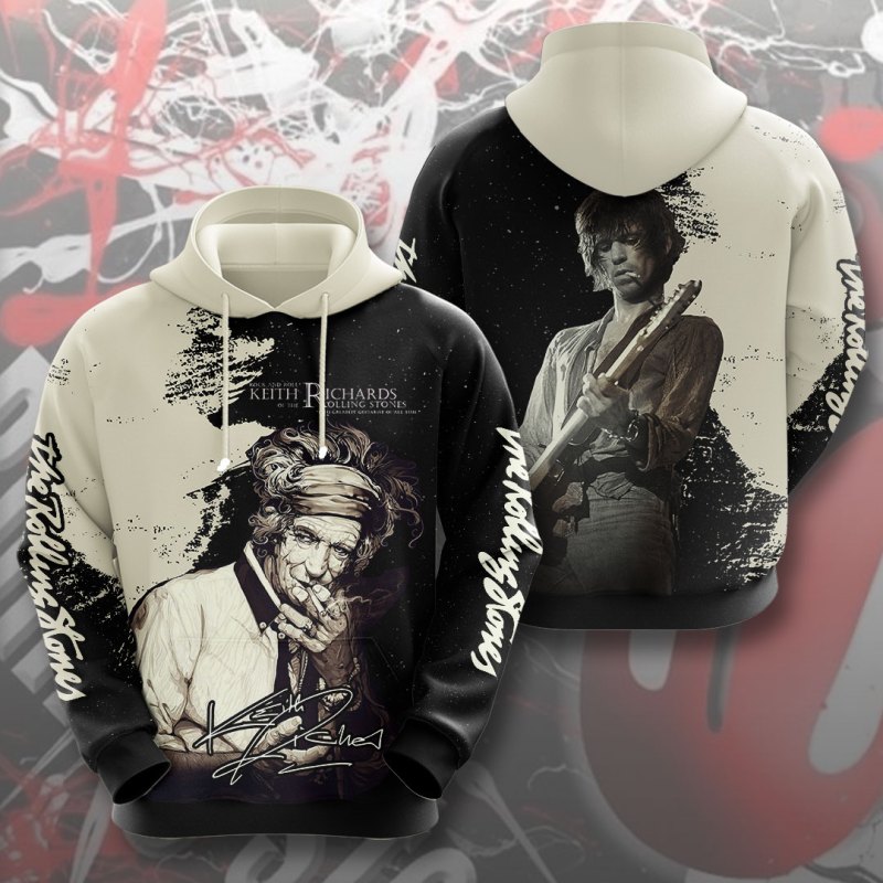 The Rolling Stones x Keith Richards HOODIE MAITM7281 PANH The Rolling Stones x Keith Richards Combo 3D Apparels IFDDCLEC0092 Idea Fanatic