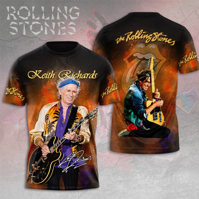 The Rolling Stones x Keith Richards Tshirt MAITM7402 Linh The Rolling Stones x Keith Richards Combo 3D Apparels IFDDCLEC0097 Idea Fanatic