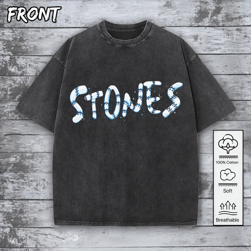 The rolling stone 2D Acid Washed Cotton Shirt HOATT5643 Yuna The Rolling Stones 2D Acid Washed Cotton Shirt IFDD2DW0004 Idea Fanatic