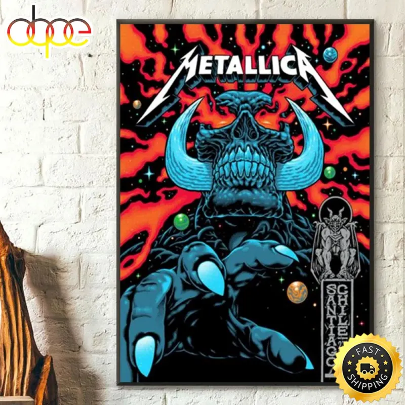 The M72 Metallica Tour Santiago Chile Poster ckutw1 The M72 Metallica Tour Santiago Chile Poster IDF158250 Idea Fanatic