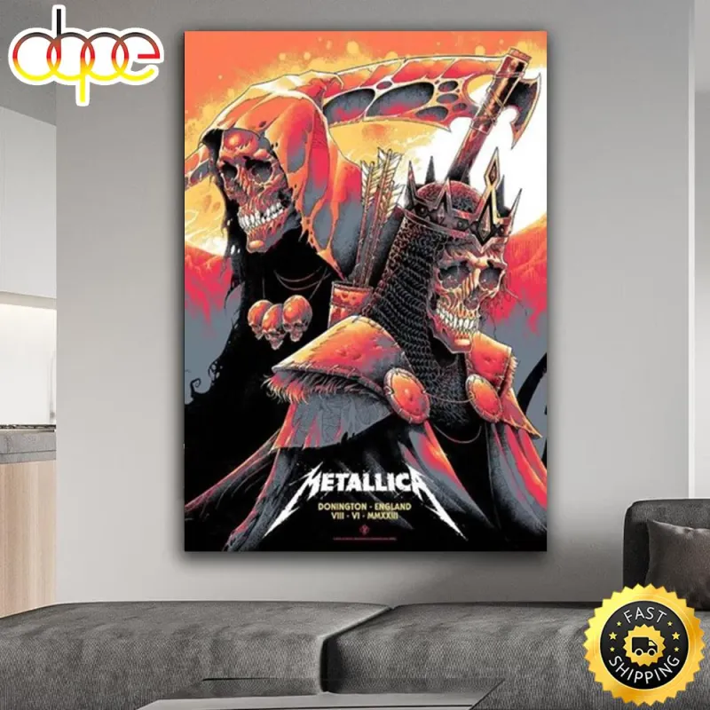 The M72 World Tour Metallica Donington Park England Poster hv1s66 The M72 World Tour Metallica Donington Park England Poster IDF158252 Idea Fanatic