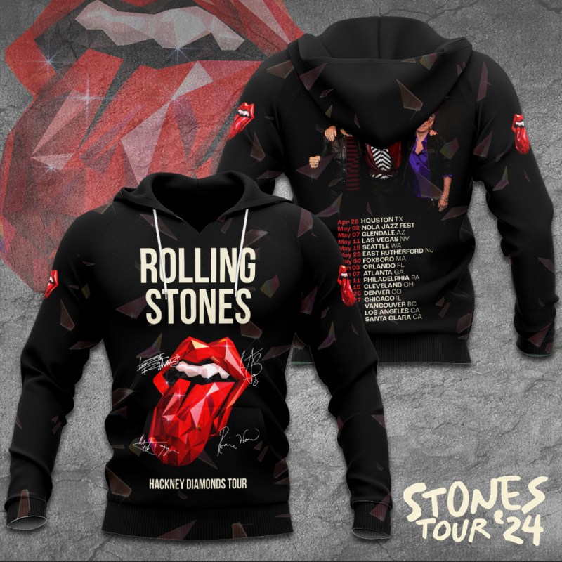 The Roliing Stones Apparel TANTN7383 Hoodie The Rolling Stones Combo 3D Apparels IFDDCLEC0095 Idea Fanatic