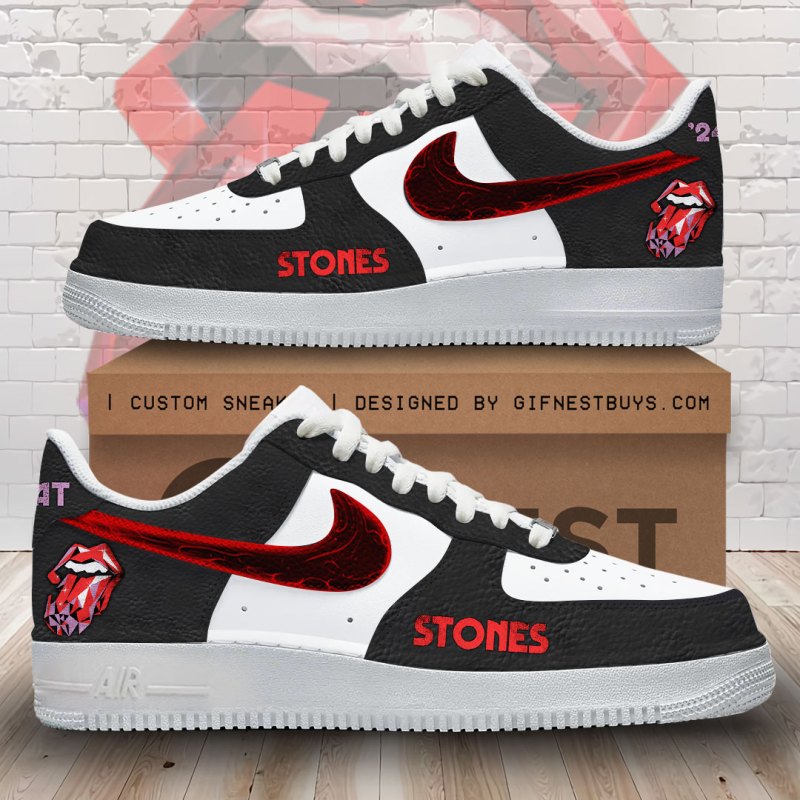 The Rolling Stone Air Force 1 Sneaker TANTN6807 Hanh 1 The Rolling Stones Premium AF1 Sneakers IFDDAF10196 Idea Fanatic