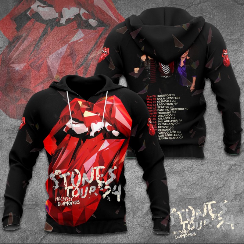 The Rolling Stone Apparel TANTN6475 Hoodie The Rolling Stones Combo 3D Apparels IFDDCLEC0070 Idea Fanatic