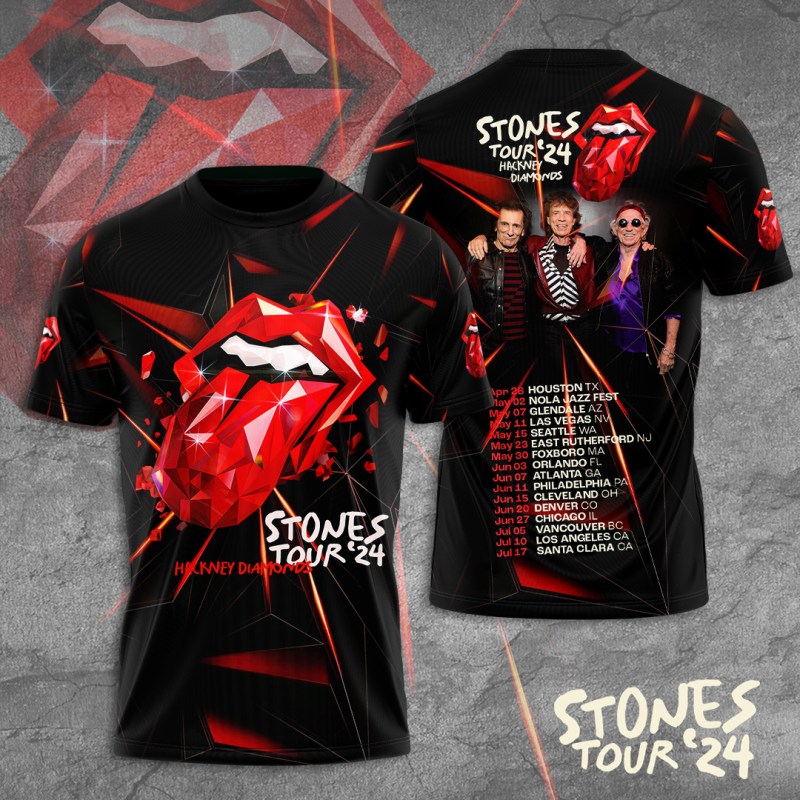 The Rolling Stone Apparel TANTN6476 The Rolling Stones Combo 3D Apparels IFDDCLEC0071 Idea Fanatic