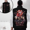 The Rolling Stones 2D Sleeveless Jacket TANTN3073 The Rolling Stones Premium Sleeveless Puffer Jacket IFDDSPJK0006 Idea Fanatic