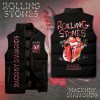 The Rolling Stones 2D Sleeveless Jacket TANTN3529 The Rolling Stones Premium Sleeveless Puffer Jacket IFDDSPJK0001 Idea Fanatic