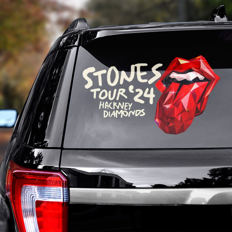 The Rolling Stones 3D Decal TANTN4042 mk1 The Rolling Stones 3D Printed Car Decal IFDDSTK0003 Idea Fanatic