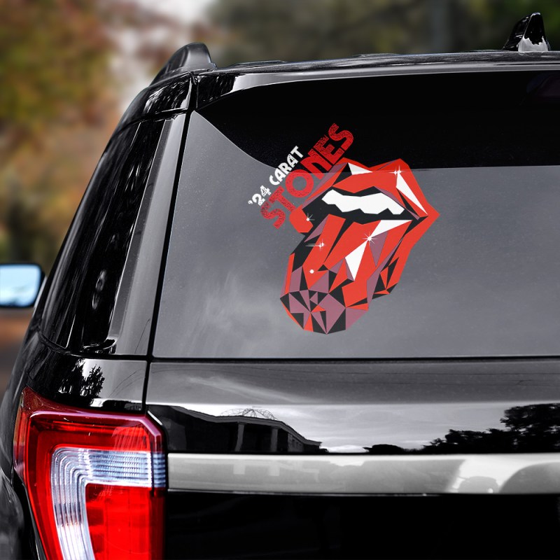 The Rolling Stones 3D Decals TANTN6171 mk1 The Rolling Stones 3D Printed Car Decal IFDDSTK0011 Idea Fanatic