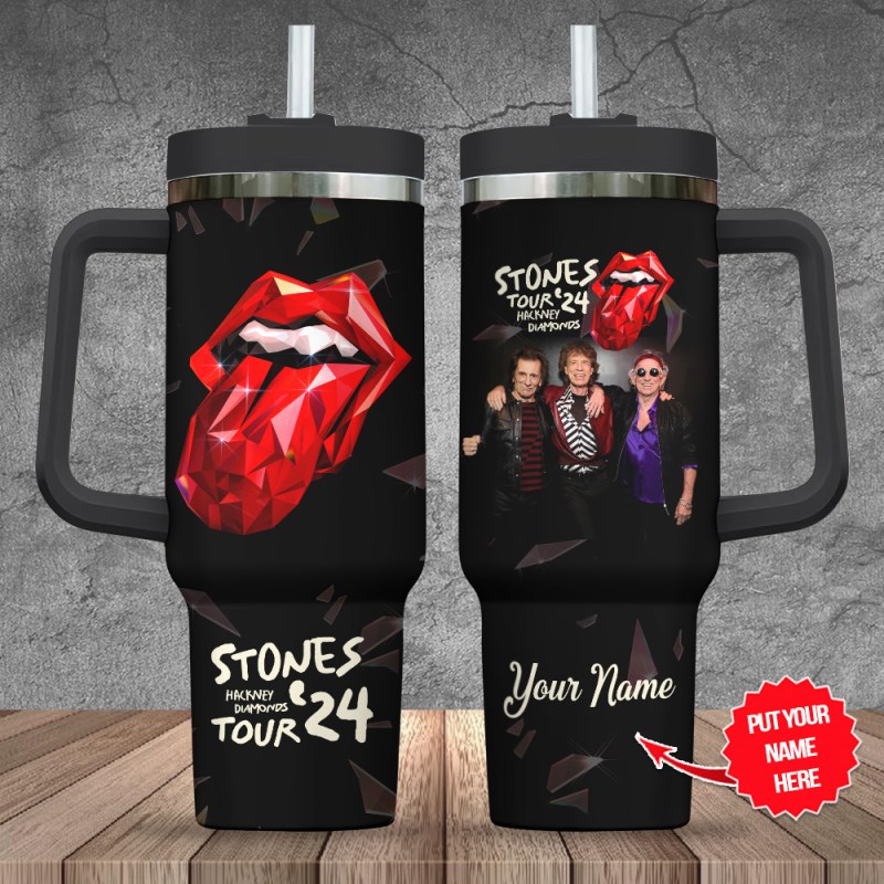 The Rolling Stones 40 Oz Stanley Tumbler TANTN4032 mk1 The Rolling Stones Personalized 40oz Stanley Tumbler IFDD40OZ0145 Idea Fanatic