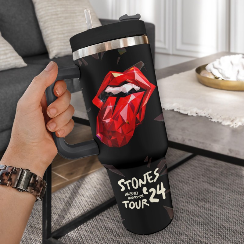 The Rolling Stones 40 Oz Stanley Tumbler TANTN4032 mk3 The Rolling Stones Personalized 40oz Stanley Tumbler IFDD40OZ0145 Idea Fanatic