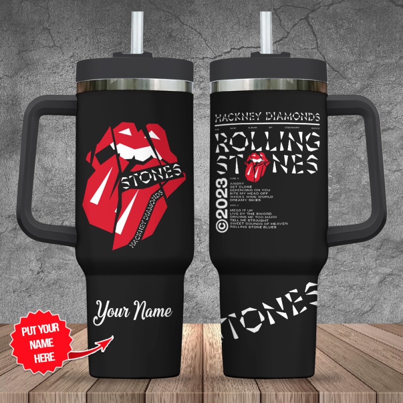 The Rolling Stones 40 Oz Stanley Tumbler TANTN4033 mk1 The Rolling Stones Personalized 40oz Stanley Tumbler IFDD40OZ0144 Idea Fanatic