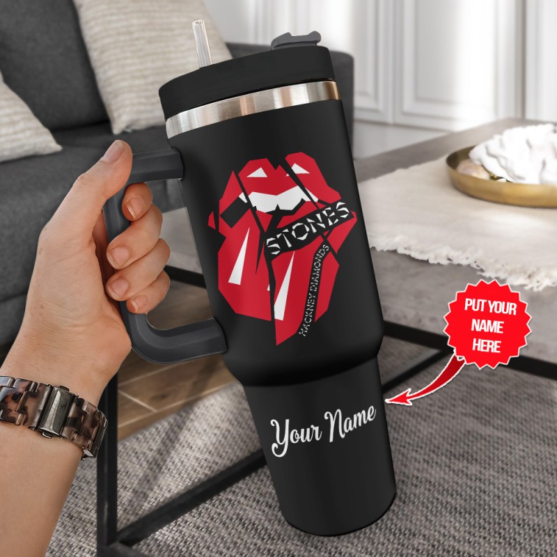 The Rolling Stones 40 Oz Stanley Tumbler TANTN4033 mk3 The Rolling Stones Personalized 40oz Stanley Tumbler IFDD40OZ0144 Idea Fanatic