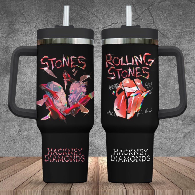 The Rolling Stones 40 Oz Stanley Tumbler TANTN4034 mk1 The Rolling Stones Personalized 40oz Stanley Tumbler IFDD40OZ0146 Idea Fanatic