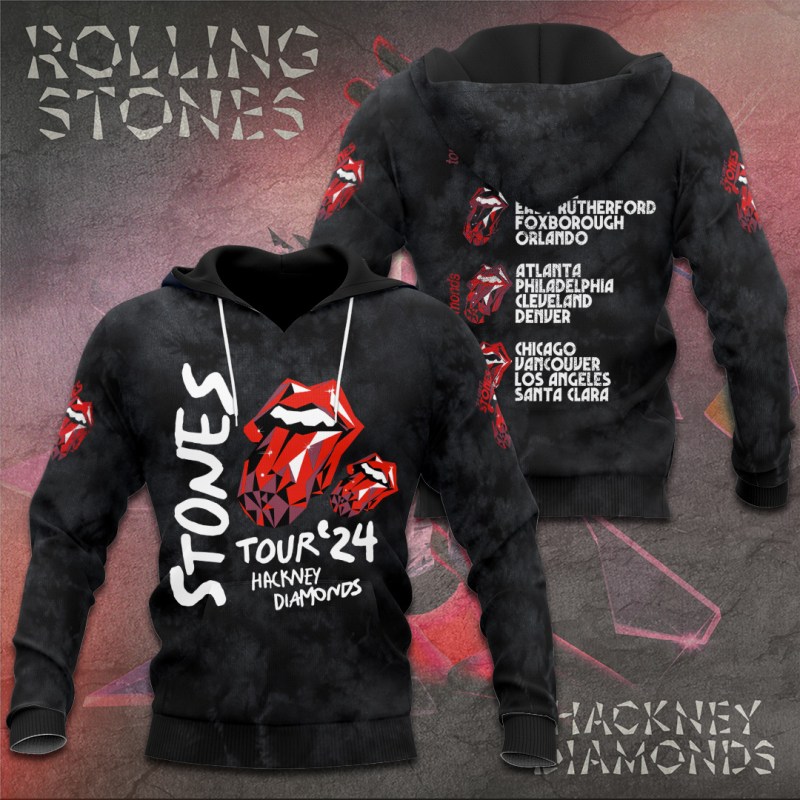 The Rolling Stones Apparel TANTN6165 Hoodie The Rolling Stones Combo 3D Apparels IFDDCLEC0058 Idea Fanatic