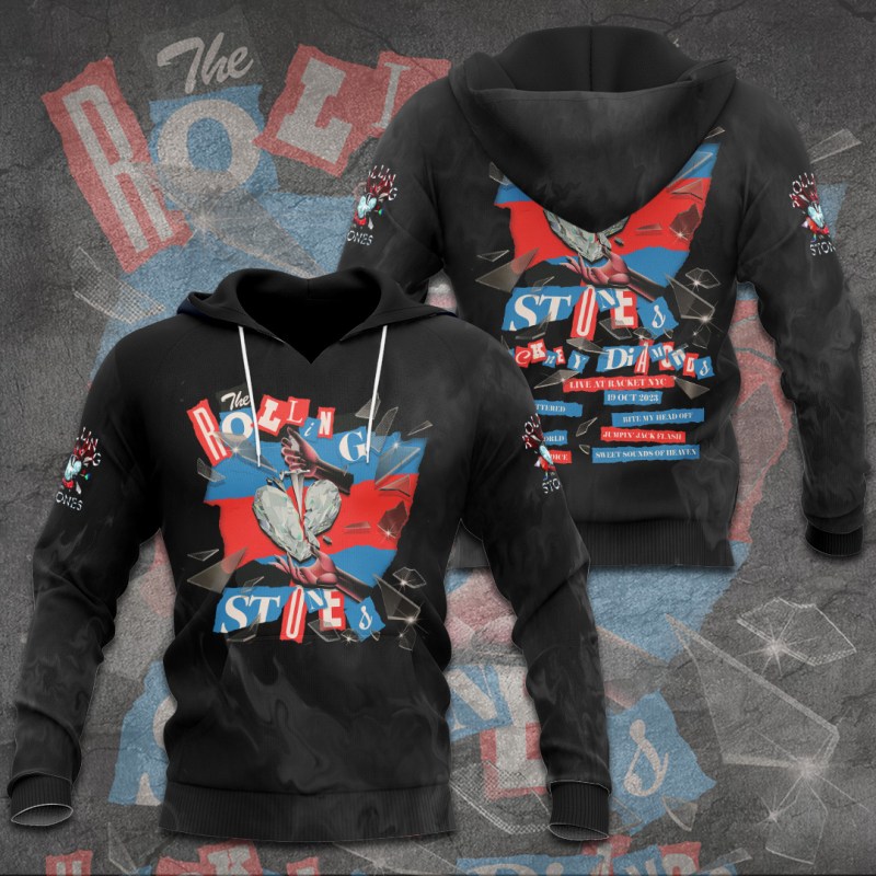 The Rolling Stones Apparel TANTN8369 Hoodie The Rolling Stones Combo 3D Apparels IFDDCLEC0101 Idea Fanatic