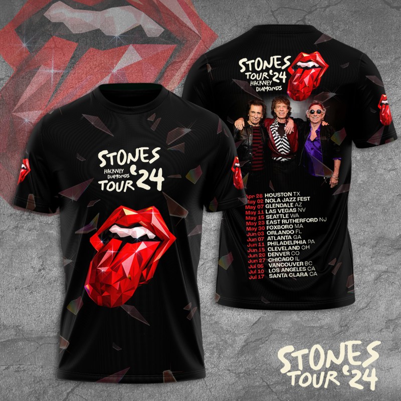 The Rolling Stones Apparels TANTN3333 The Rolling Stones Combo 3D Apparels IFDDCLEC0085 Idea Fanatic