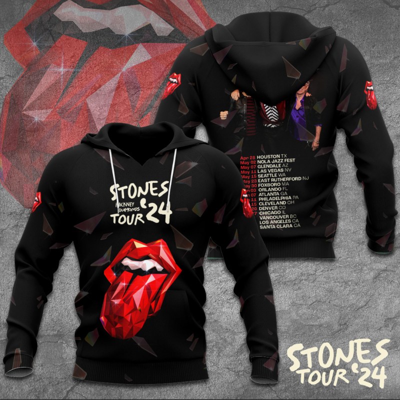 The Rolling Stones Apparels TANTN3333 Hoodie The Rolling Stones Combo 3D Apparels IFDDCLEC0085 Idea Fanatic