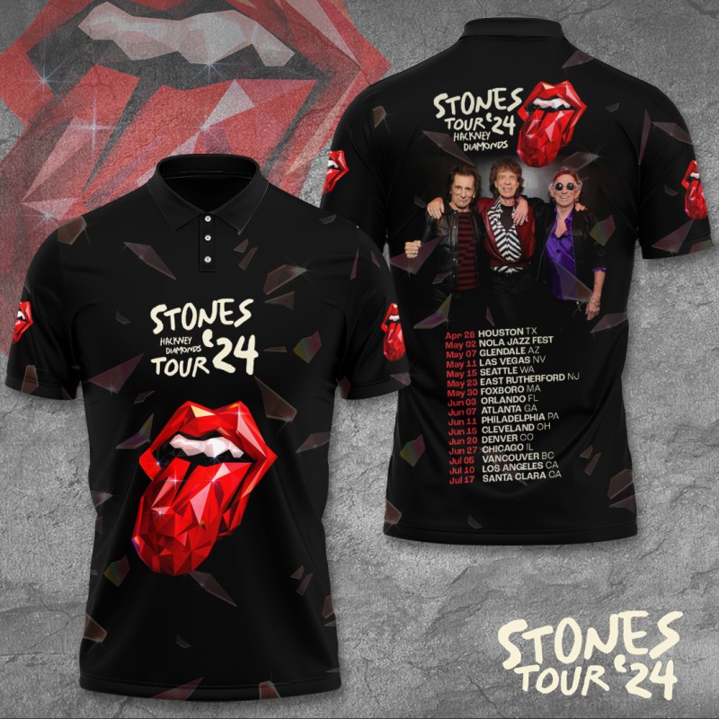 The Rolling Stones Apparels TANTN3333 Polo The Rolling Stones Combo 3D Apparels IFDDCLEC0085 Idea Fanatic