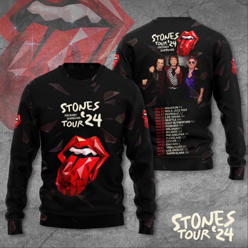 The Rolling Stones Apparels TANTN3333 Sweatshirt The Rolling Stones Combo 3D Apparels IFDDCLEC0085 Idea Fanatic