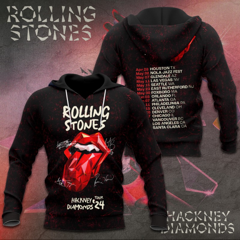 The Rolling Stones Apparels TANTN3358 Hoodie The Rolling Stones Combo 3D Apparels IFDDCLEC0086 Idea Fanatic