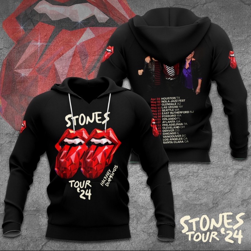 The Rolling Stones Apparels TANTN4781 Hoodie The Rolling Stones Combo 3D Apparels IFDDCLEC0033 Idea Fanatic