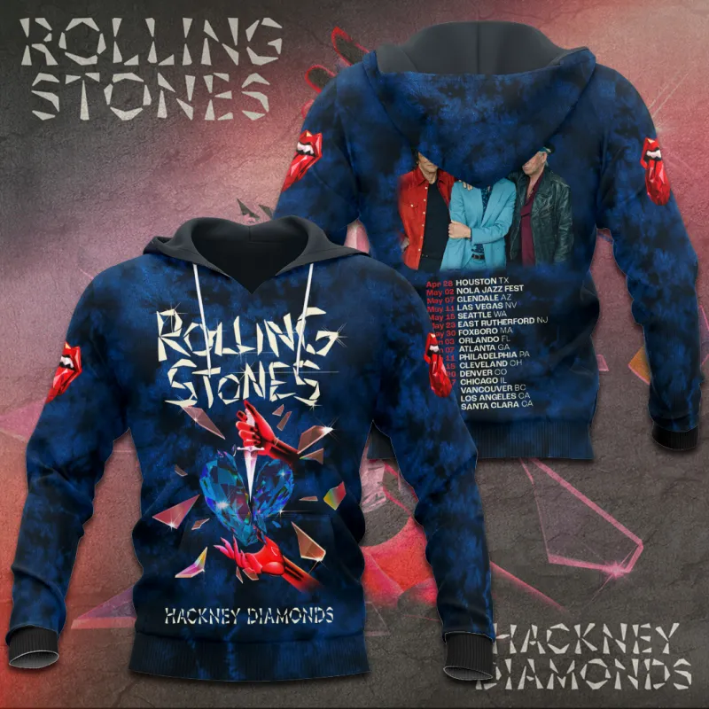 The Rolling Stones Apparels TANTN4783 Hoodie The Rolling Stones Combo 3D Apparels IFDDCLEC0034 Idea Fanatic