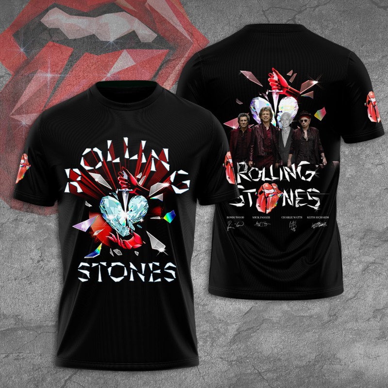 The Rolling Stones Apparels TANTN4792 The Rolling Stones Combo 3D Apparels IFDDCLEC0037 Idea Fanatic