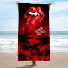 The Rolling Stones Beach Towel MAITM6610 1 The Rolling Stones Rectangle Beach Towel IFDDBT0002 Idea Fanatic