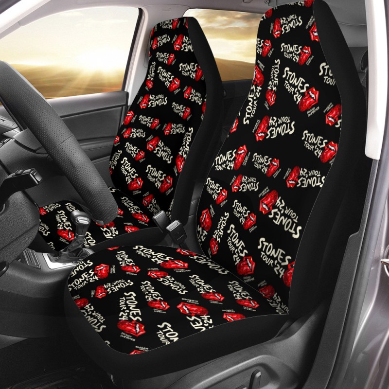 The Rolling Stones Car Seat Cover TANTN4038 The Rolling Stones 2PCS Car Seat Cover IFDDCSC0003 Idea Fanatic