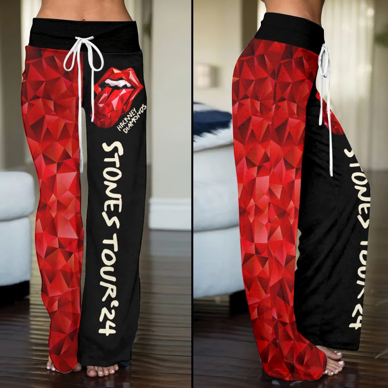 The Rolling Stones High Waisted Straight Leg Trousers MAITM5904 The Rolling Stones High-Waisted Straight-Leg Trousers IFDDHST0004 Idea Fanatic