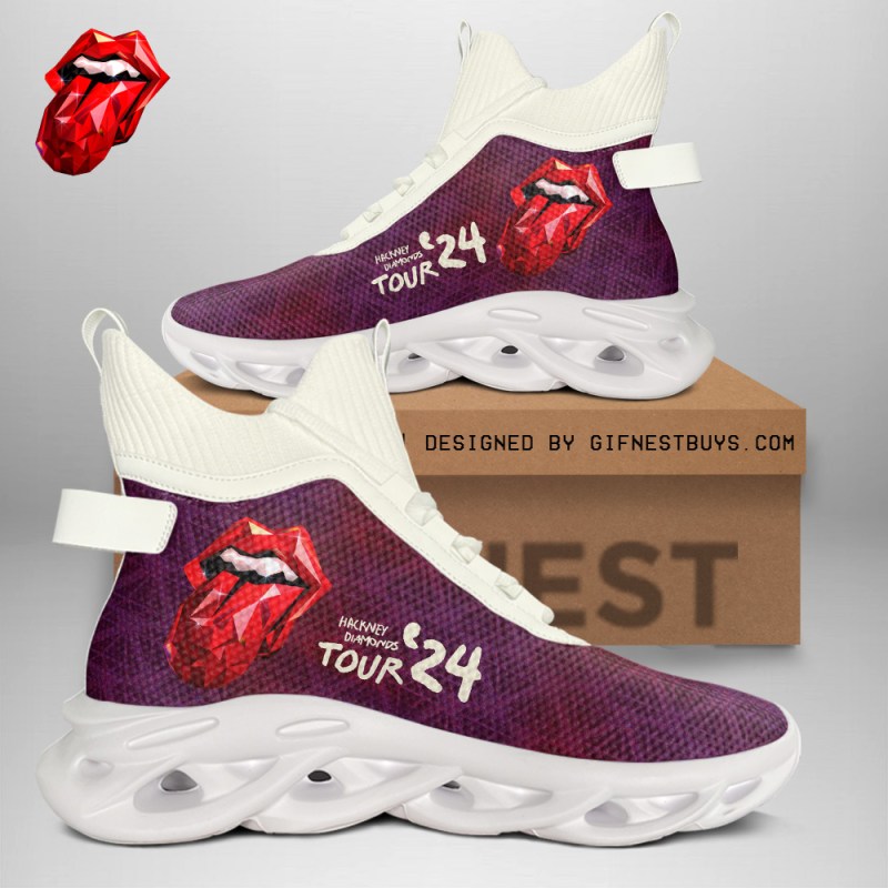 The Rolling Stones High Clunky Shoes TANTN8216 white The Rolling Stones Premium High Top Canvas Shoes IFDDHTCS0017 Idea Fanatic