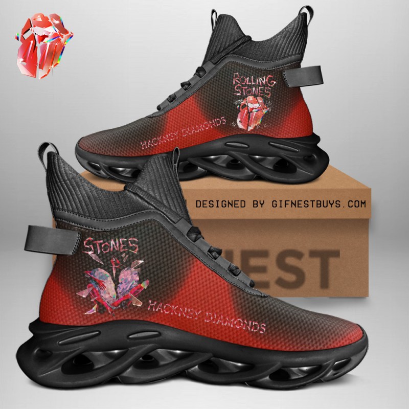 The Rolling Stones High Clunky Shoes TANTN8217 black The Rolling Stones Premium High Top Canvas Shoes IFDDHTCS0018 Idea Fanatic