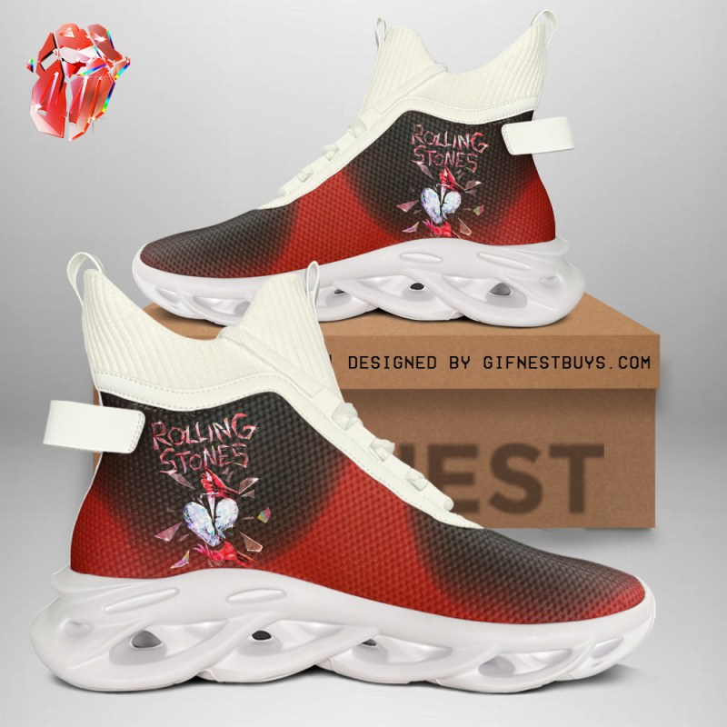 The Rolling Stones High Clunky Shoes TANTN8218 white The Rolling Stones Premium High Top Canvas Shoes IFDDHTCS0019 Idea Fanatic