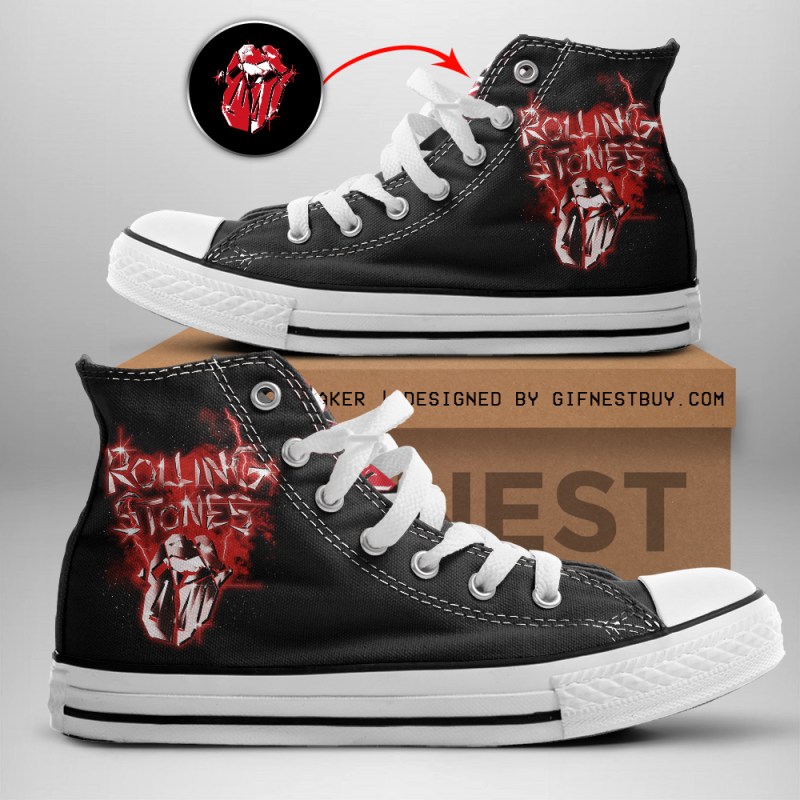 The Rolling Stones High Top Canvas TANTN3077 2 The Rolling Stones Premium High Top Canvas Shoes IFDDHTCS0010 Idea Fanatic