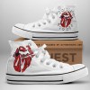 The Rolling Stones High Top Shoes TANTN7584 white The Rolling Stones Premium High Top Canvas Shoes IFDDHTCS0016 Idea Fanatic