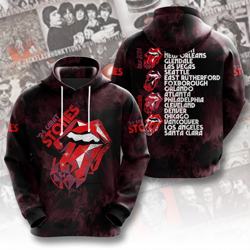 The Rolling Stones Hoodie MAITM6619 The Rolling Stones Combo 3D Apparels IFDDCLEC0055 Idea Fanatic