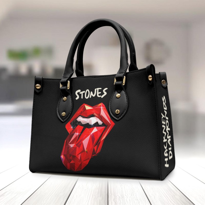 The Rolling Stones Leather Handbag TANTN3435 mk1 The Rolling Stones Premium Leather Lady HandBag IFDDLHB0014 Idea Fanatic