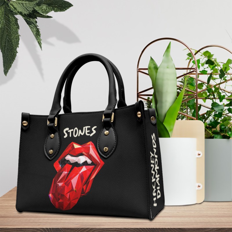 The Rolling Stones Leather Handbag TANTN3435 mk2 The Rolling Stones Premium Leather Lady HandBag IFDDLHB0014 Idea Fanatic