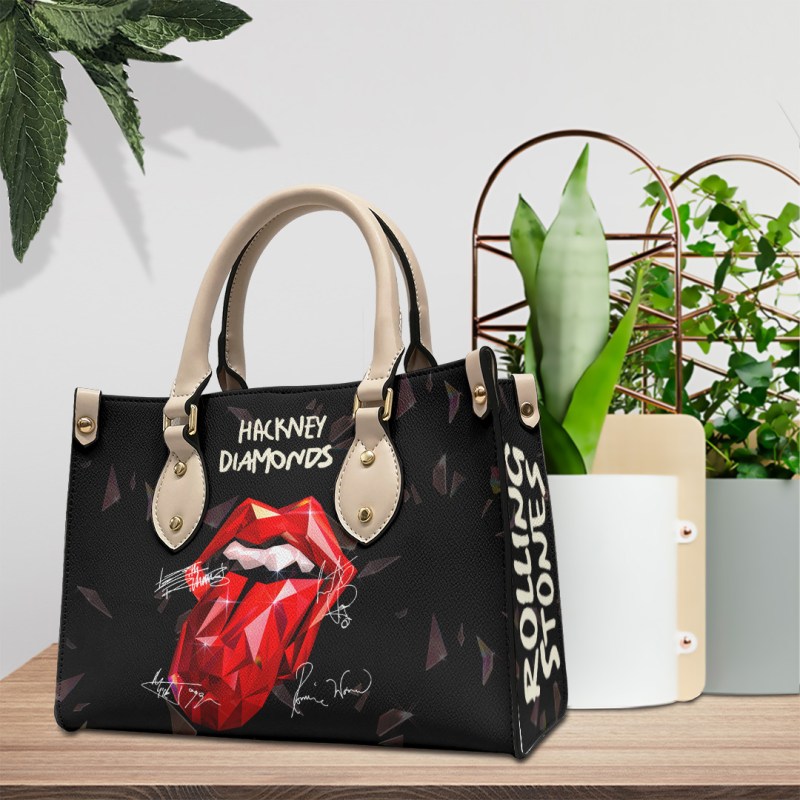 The Rolling Stones Leather Handbag TANTN3436 w2 The Rolling Stones Premium Leather Lady HandBag IFDDLHB0016 Idea Fanatic